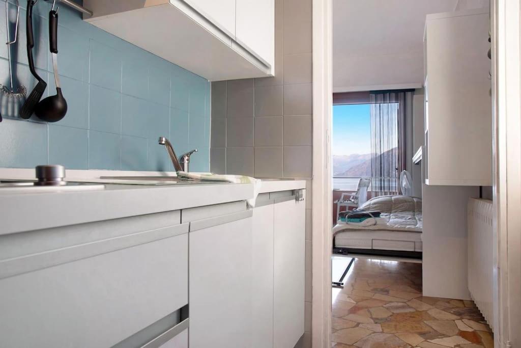 Ferienwohnung Studio Belvedere Brezzo Dış mekan fotoğraf