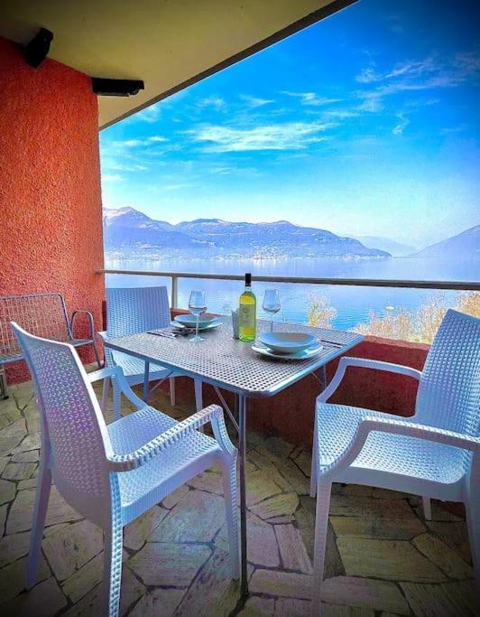 Ferienwohnung Studio Belvedere Brezzo Dış mekan fotoğraf